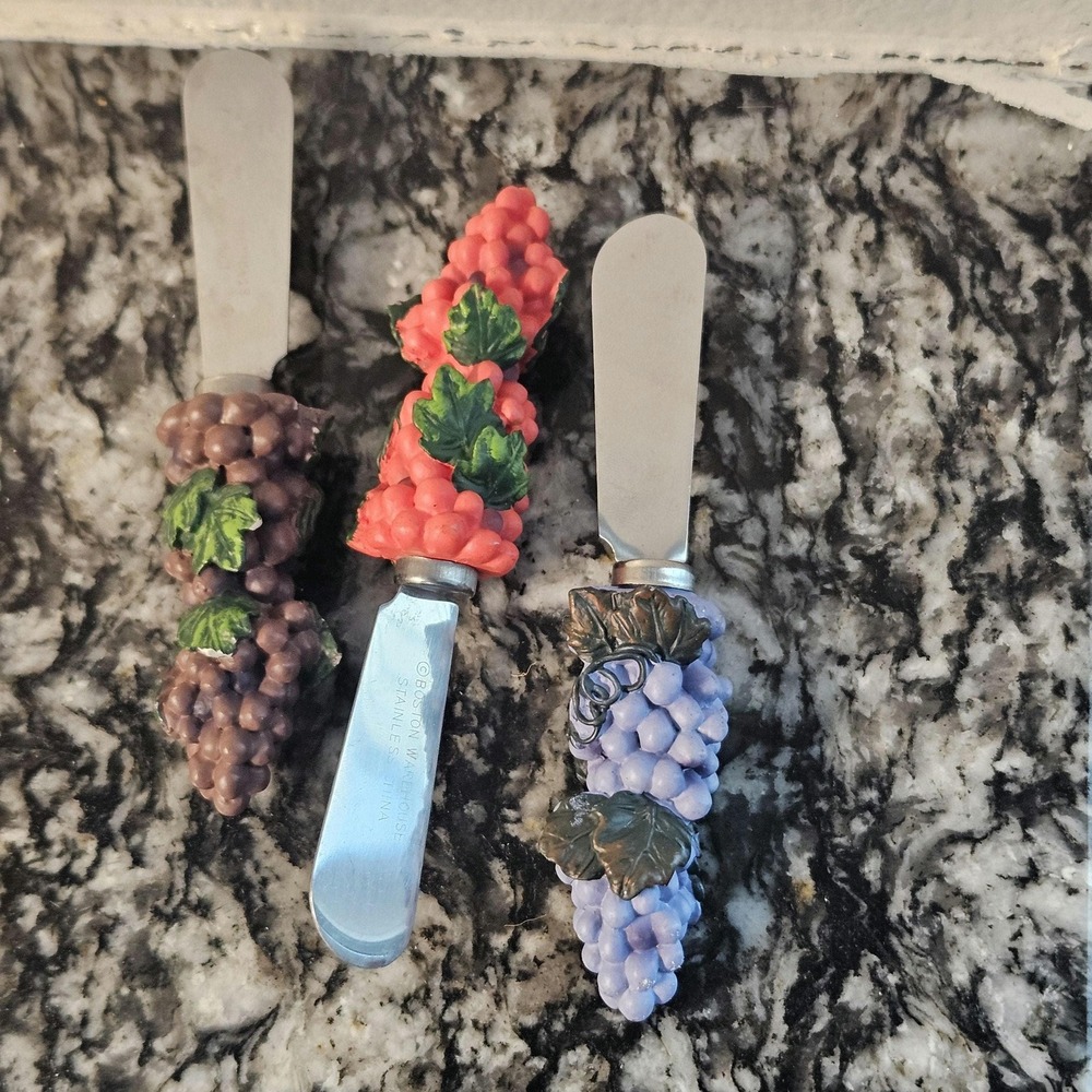 vintage Boston Warehouse grape cluster spreaders Wine Cellar collection.